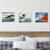 Katsushika Hokusai - 36 Ausblicke auf den Fuji Bilderwand Sets (Schlafzimmer)