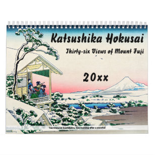 Katsushika Hokusai - 36 Ausblicke auf den Fuji Kalender