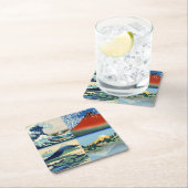 Katsushika Hokusai - 36 Ausblicke auf den Fuji Rechteckiger Pappuntersetzer (Vor Ort)