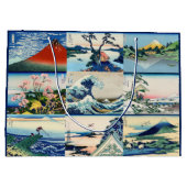 Katsushika Hokusai - 36 Ausblicke auf den Fuji Sel Große Geschenktüte (Rückseite)