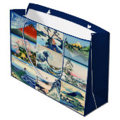 Katsushika Hokusai - 36 Ausblicke auf den Fuji Sel Große Geschenktüte (Rückseite Schrägansicht)