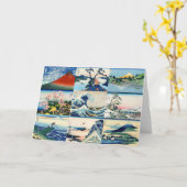 Katsushika Hokusai - 36 Ausblicke auf den Fuji Sel Karte (Gelbe Blume)