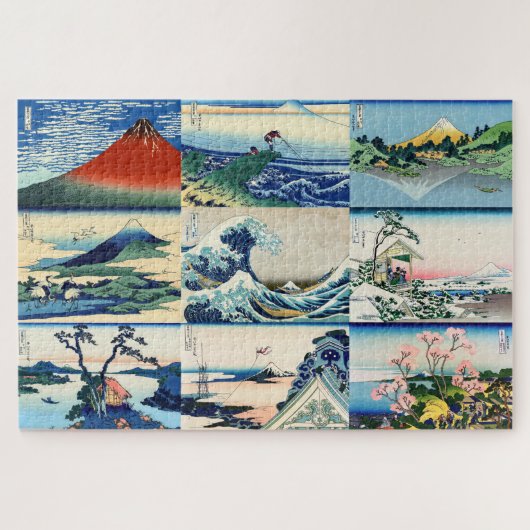 Katsushika Hokusai - 36 Ausblicke auf den Fuji Sel Puzzle (Horizontal)