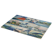 Katsushika Hokusai - 36 Ausblicke auf den Fuji Sel Schneidebrett (Ecke)