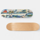 Katsushika Hokusai - 36 Ausblicke auf den Fuji Sel Skateboard (Horizontal)