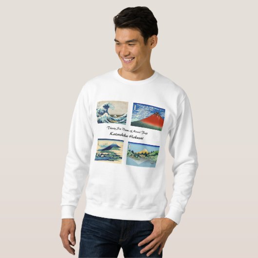 Katsushika Hokusai - 36 Ausblicke auf den Fuji Sweatshirt (Vorne ganz)