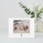 Katsushika Hokusai #4 - Kunsthistorkarte Postkarte (Stehend Vorderseite)