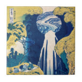Katsushika Hokusai - Amida Falls Fliese (Vorderseite)