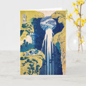 Katsushika Hokusai - Amida Falls Karte (Gelbe Blume)