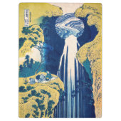 Katsushika Hokusai - Amida Falls Klemmbrett (Rückseite)