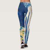 Katsushika Hokusai - Amida Falls Leggings (Rückseite)