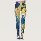 Katsushika Hokusai - Amida Falls Leggings (Vorderseite)