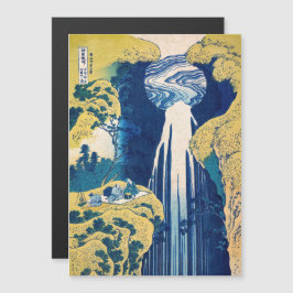 Katsushika Hokusai - Amida Falls Magnetkarte