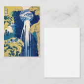 Katsushika Hokusai - Amida Falls Mitteilungskarte (Vorne/Hinten)