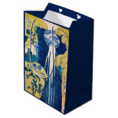Katsushika Hokusai - Amida Falls Mittlere Geschenktüte (Rückseite Schrägansicht)