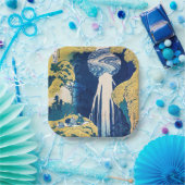 Katsushika Hokusai - Amida Falls Pappteller (Party)