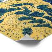 Katsushika Hokusai - Amida Falls Poster (Ecke)