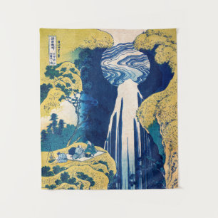 Katsushika Hokusai - Amida Falls Wandteppich