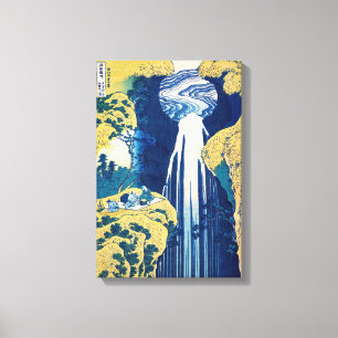 Katsushika Hokusai - Amida-Wasserfall Leinwanddruck