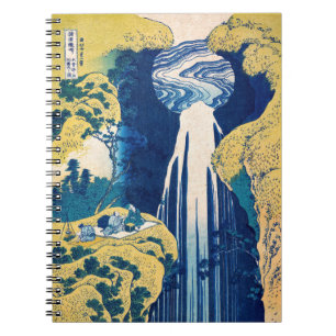 Katsushika Hokusai - Amida-Wasserfall Notizblock