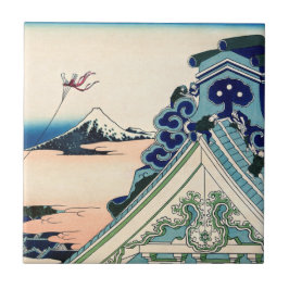 Katsushika Hokusai - Asakusa Honganji temple, Edo Fliese