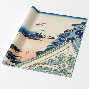Katsushika Hokusai - Asakusa Honganji temple, Edo Geschenkpapier