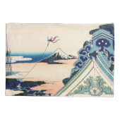 Katsushika Hokusai - Asakusa Honganji temple, Edo Kissenbezug (Rückseite)
