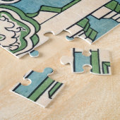 Katsushika Hokusai - Asakusa Honganji temple, Edo Puzzle (Seite)