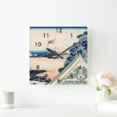 Katsushika Hokusai - Asakusa Honganji temple, Edo Quadratische Wanduhr (Zuhause)