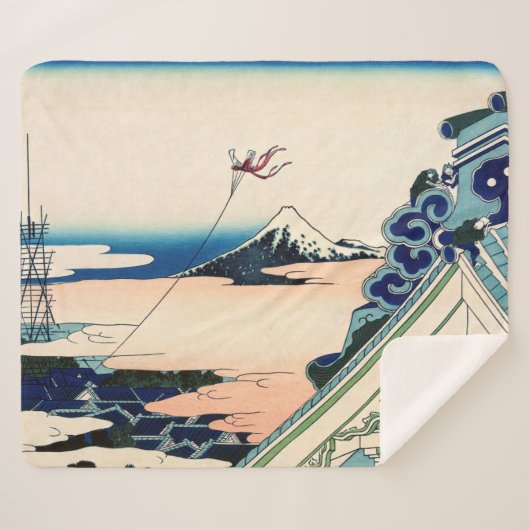 Katsushika Hokusai - Asakusa Honganji temple, Edo Sherpadecke (Vorderseite (Horizontal))