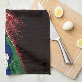 Katsushika Hokusai - Blitze unterhalb des Gipfels Geschirrtuch (Viertel Falte)