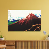 Katsushika Hokusai - Blitze unterhalb des Gipfels Leinwanddruck (Insitu (Wohnzimmer))