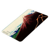 Katsushika Hokusai - Blitze unterhalb des Gipfels Magnet (Linke Seite)