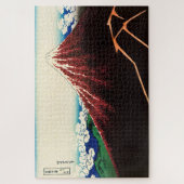 Katsushika Hokusai - Blitze unterhalb des Gipfels Puzzle (Vertikal)