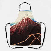 Katsushika Hokusai - Blitze unterhalb des Gipfels Schürze (Vorderseite)