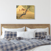 Katsushika Hokusai Boy View Mount Fuji Leinwanddruck (Insitu (Schlafzimmer))