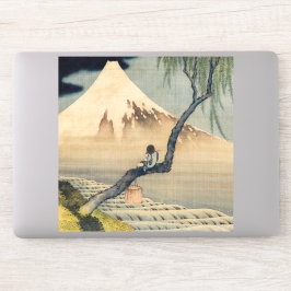 Katsushika Hokusai - Boy Viewing Mount Fuji Aufkleber