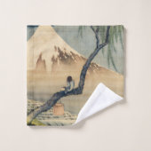 Katsushika Hokusai - Boy Viewing Mount Fuji Badhandtuch Set (Waschlappen)