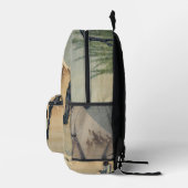 Katsushika Hokusai - Boy Viewing Mount Fuji Bedruckter Rucksack (Rechts)