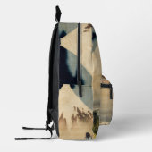 Katsushika Hokusai - Boy Viewing Mount Fuji Bedruckter Rucksack (Links)