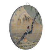 Katsushika Hokusai - Boy Viewing Mount Fuji Dartscheibe (Vorderseite Links)