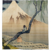 Katsushika Hokusai - Boy Viewing Mount Fuji Duschvorhang (Vorderseite)