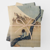 Katsushika Hokusai - Boy Viewing Mount Fuji Geschenkpapier Set (Beispiel)