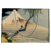 Katsushika Hokusai - Boy Viewing Mount Fuji Große Geschenktüte (Rückseite)