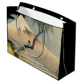 Katsushika Hokusai - Boy Viewing Mount Fuji Große Geschenktüte (Rückseite Schrägansicht)