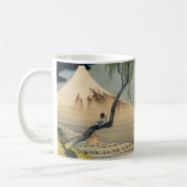 Katsushika Hokusai - Boy Viewing Mount Fuji Kaffeetasse (Links)