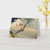 Katsushika Hokusai - Boy Viewing Mount Fuji Karte (Gelbe Blume)