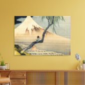 Katsushika Hokusai - Boy Viewing Mount Fuji Leinwanddruck (Insitu (Wohnzimmer))