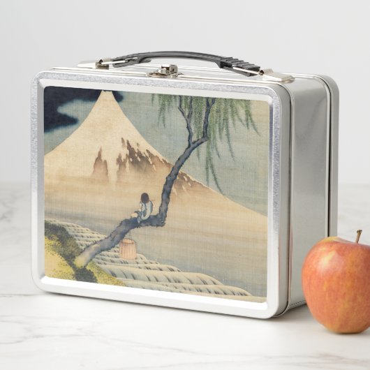 Katsushika Hokusai - Boy Viewing Mount Fuji Metall Brotdose (Beispiel)