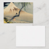 Katsushika Hokusai - Boy Viewing Mount Fuji Mitteilungskarte (Vorne/Hinten)